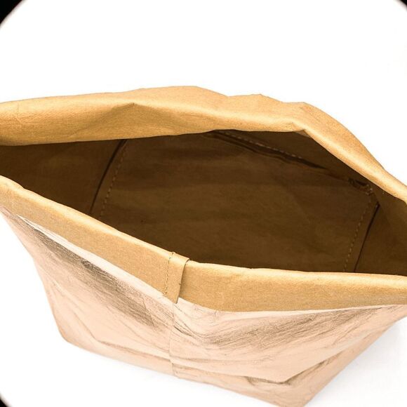 Metallic Gold Sack Bag - Picture 6 of 8